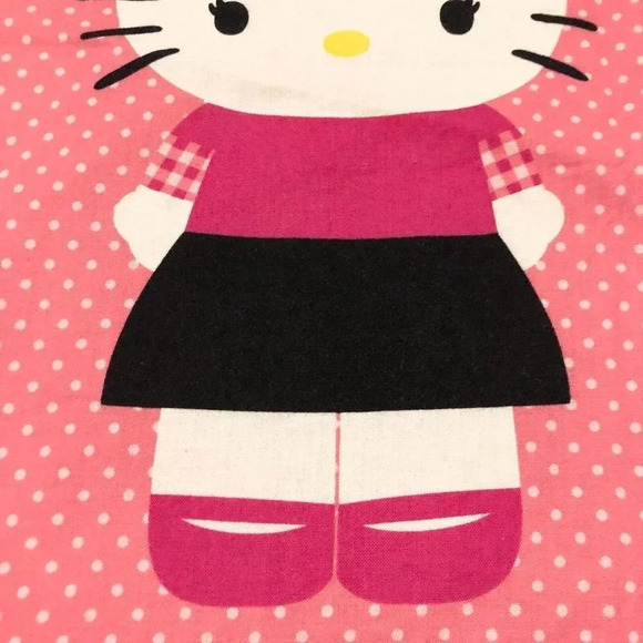 Hello Kitty Pink Checkered Pillowcase  29.5 x 18 Inch Pillow Case - Picture 8 of 16